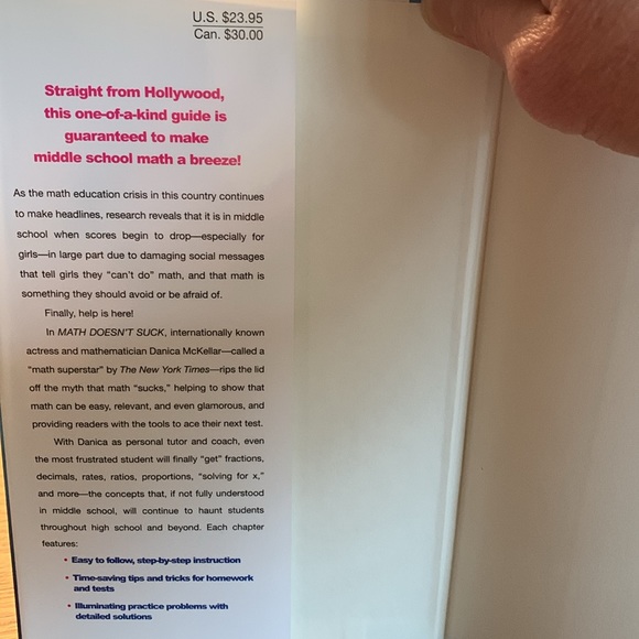 “Math Doesn’t Suck” Hardback Book - Assist Middle & Jr High School Students! - Picture 4 of 11